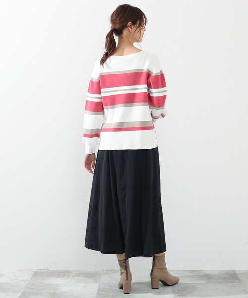 DRESKIP（ドレスキップ）の「◆タックギャザースカート（スカート・レディース・ブラック/レモンイエロー/ベージュ/ピンク系・02/03/04）」の14枚目の写真