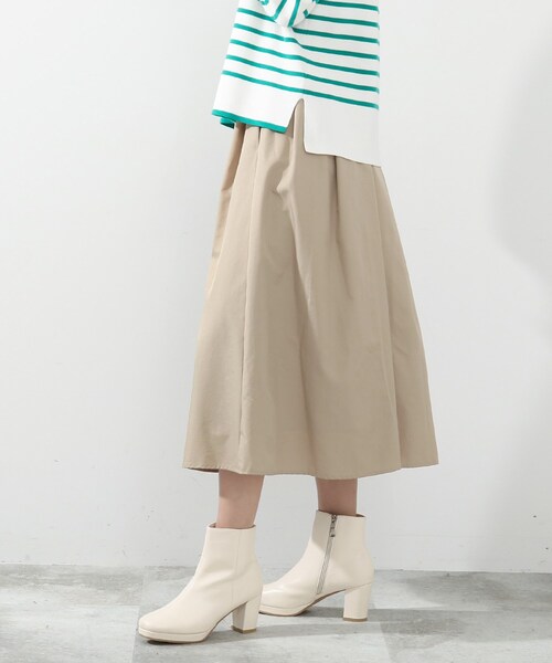 DRESKIP（ドレスキップ）の「◆タックギャザースカート（スカート・レディース・ブラック/レモンイエロー/ベージュ/ピンク系・02/03/04）」の16枚目の写真