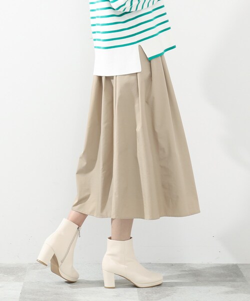 DRESKIP（ドレスキップ）の「◆タックギャザースカート（スカート・レディース・ブラック/レモンイエロー/ベージュ/ピンク系・02/03/04）」の17枚目の写真