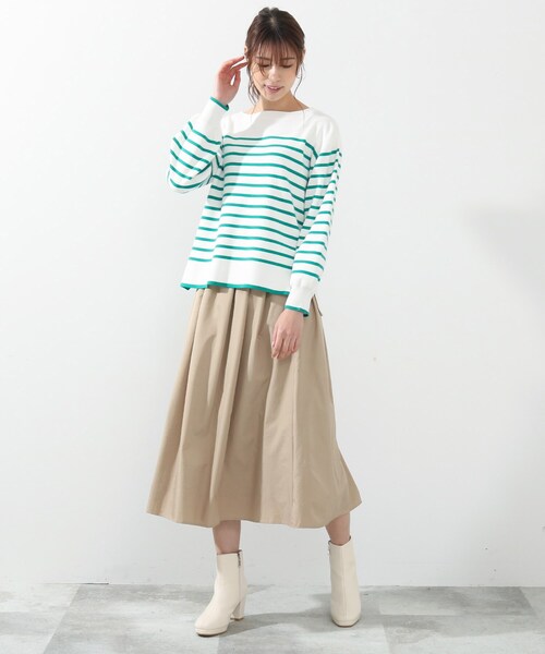 DRESKIP（ドレスキップ）の「◆タックギャザースカート（スカート・レディース・ブラック/レモンイエロー/ベージュ/ピンク系・02/03/04）」の18枚目の写真