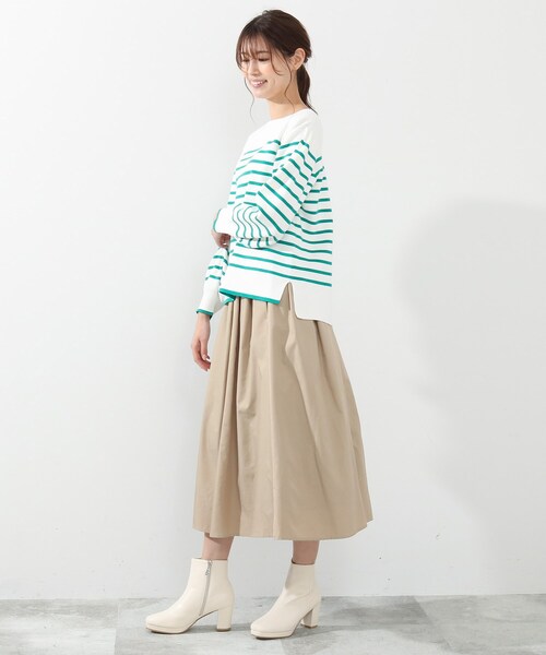 DRESKIP（ドレスキップ）の「◆タックギャザースカート（スカート・レディース・ブラック/レモンイエロー/ベージュ/ピンク系・02/03/04）」の19枚目の写真