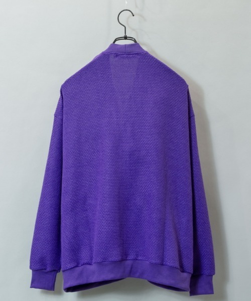 JACKROSE（ジャックローズ）の「JE・ニット変り網ルーズカーディガン（カーディガン/ボレロ・メンズ・パープル/サックスブルー/グリーン/チャコール・M/L）」の8枚目の写真