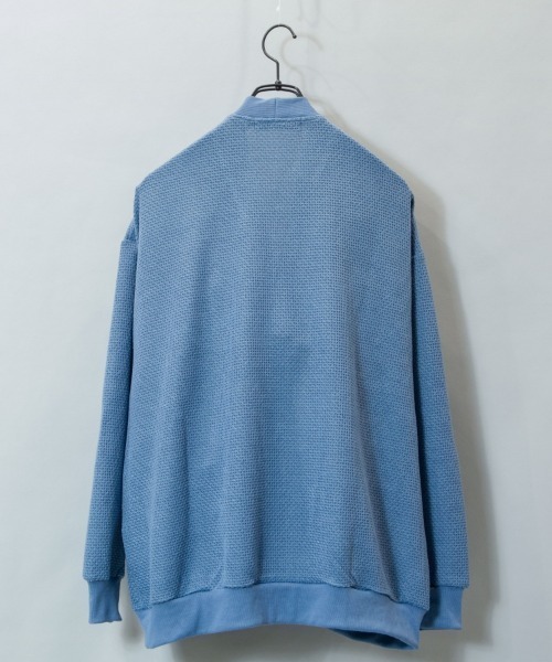 JACKROSE（ジャックローズ）の「JE・ニット変り網ルーズカーディガン（カーディガン/ボレロ・メンズ・パープル/サックスブルー/グリーン/チャコール・M/L）」の7枚目の写真