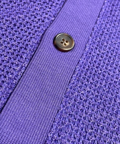 JACKROSE（ジャックローズ）の「JE・ニット変り網ルーズカーディガン（カーディガン/ボレロ・メンズ・パープル/サックスブルー/グリーン/チャコール・M/L）」の10枚目の写真