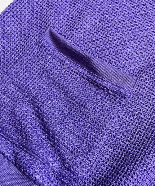 JACKROSE（ジャックローズ）の「JE・ニット変り網ルーズカーディガン（カーディガン/ボレロ・メンズ・パープル/サックスブルー/グリーン/チャコール・M/L）」の12枚目の写真