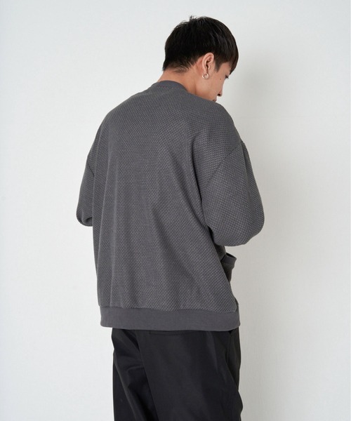 JACKROSE（ジャックローズ）の「JE・ニット変り網ルーズカーディガン（カーディガン/ボレロ・メンズ・パープル/サックスブルー/グリーン/チャコール・M/L）」の19枚目の写真