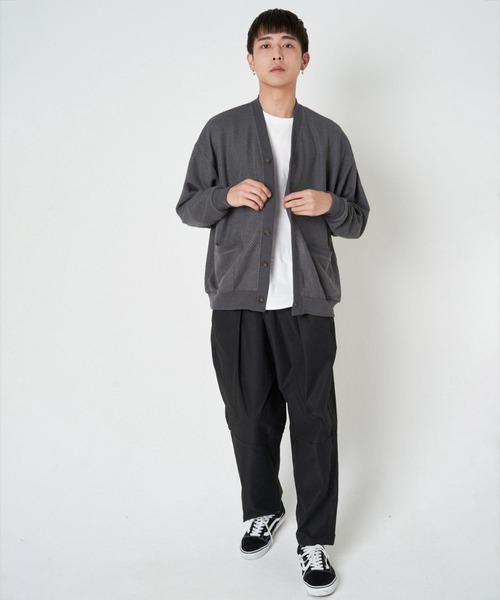 JACKROSE（ジャックローズ）の「JE・ニット変り網ルーズカーディガン（カーディガン/ボレロ・メンズ・パープル/サックスブルー/グリーン/チャコール・M/L）」の20枚目の写真