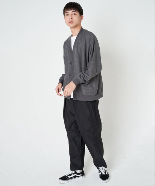 JACKROSE（ジャックローズ）の「JE・ニット変り網ルーズカーディガン（カーディガン/ボレロ・メンズ・パープル/サックスブルー/グリーン/チャコール・M/L）」の21枚目の写真