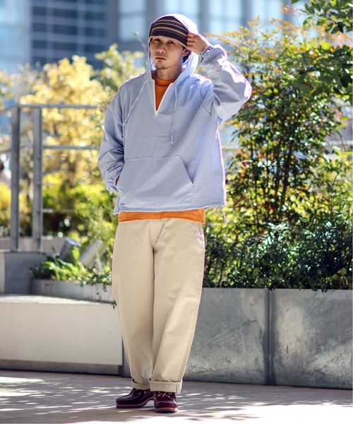 JOINT WORKS（ジョイントワークス）の「【SMITH'S AMERICAN/スミスアメリカン】 ANORAK パーカー（ブルゾン・メンズ・サックスブルー/イエロー・MEDIUM/LARGE）」の3枚目の写真