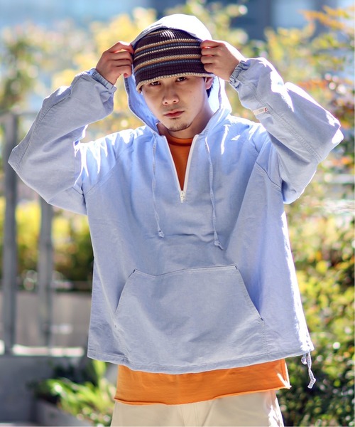 JOINT WORKS（ジョイントワークス）の「【SMITH'S AMERICAN/スミスアメリカン】 ANORAK パーカー（ブルゾン・メンズ・サックスブルー/イエロー・MEDIUM/LARGE）」の5枚目の写真