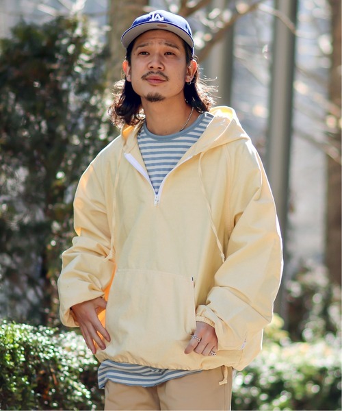 JOINT WORKS（ジョイントワークス）の「【SMITH'S AMERICAN/スミスアメリカン】 ANORAK パーカー（ブルゾン・メンズ・サックスブルー/イエロー・MEDIUM/LARGE）」の8枚目の写真