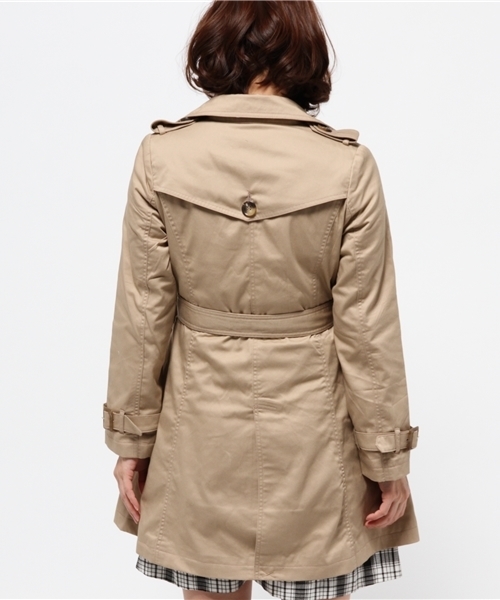 one after another NICE CLAUP（ワンアフターアナザーナイスクラップ）の「【 non-no5月号掲載 ナイスクラップ】トレンチコート（トレンチコート・レディース・ライトベージュ/ベージュ/ネイビー・MEDIUM/LARGE）」の16枚目の写真