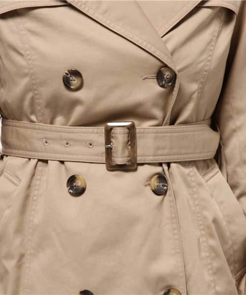 one after another NICE CLAUP（ワンアフターアナザーナイスクラップ）の「【 non-no5月号掲載 ナイスクラップ】トレンチコート（トレンチコート・レディース・ライトベージュ/ベージュ/ネイビー・MEDIUM/LARGE）」の10枚目の写真