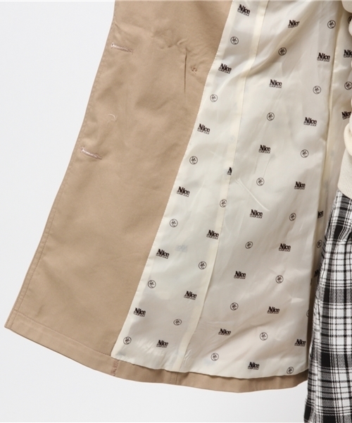 one after another NICE CLAUP（ワンアフターアナザーナイスクラップ）の「【 non-no5月号掲載 ナイスクラップ】トレンチコート（トレンチコート・レディース・ライトベージュ/ベージュ/ネイビー・MEDIUM/LARGE）」の13枚目の写真