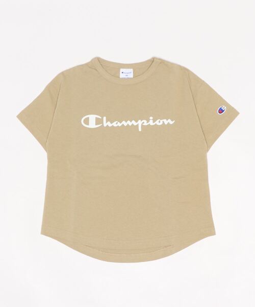 Champion(チャンピオン)の「【KIDS】【Champion/チャンピオン】UNISEXオーバーサイズTシャツ(Tシャツ/カットソー・キッズ・ブラック/ベージュ/オフホワイト・130/120/140)」の16枚目の写真
