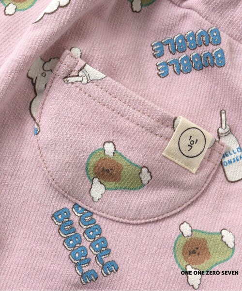 apres les cours（アプレレクール）の「1107 2柄4色ハーフパンツ（その他パンツ・キッズ・ピンク/イエロー/キナリ/グリーン・110/80/90/130/100/120）」の8枚目の写真