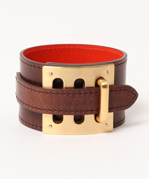 L.H.P(エルエイチピー)の「Raffins/ラフィンズ/ベルトバングル(バングル/リストバンド・メンズ・ブラック/ブラウン/キャメル・FREE)」の1枚目の写真