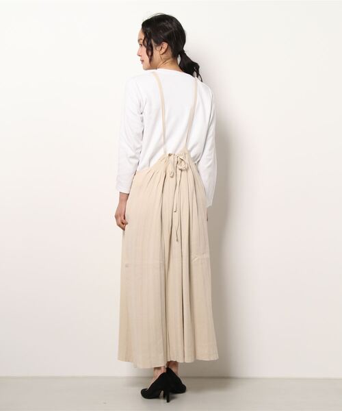 Boutique Ordinary（ブティークオーディナリー）の「ニットプリーツキャミワンピース（ワンピース・レディース・オフホワイト・FREE）」の18枚目の写真