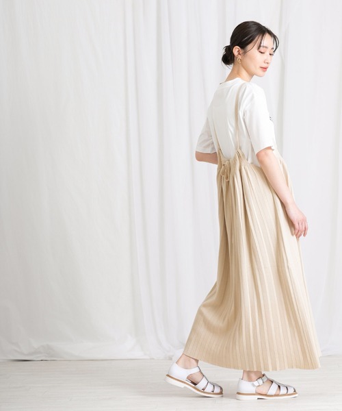Boutique Ordinary（ブティークオーディナリー）の「ニットプリーツキャミワンピース（ワンピース・レディース・オフホワイト・FREE）」の22枚目の写真