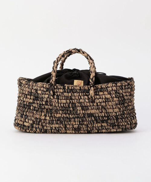 NOLLEY’S(ノーリーズ)の「【Le voyage en panie/ ルヴォヤージュエンバニエ】◇【WEB限定】編みハンドルフラットかご(かごバッグ・レディース・ベージュ/ベージュ系その他3/ブラウン・FREE)」の3枚目の写真