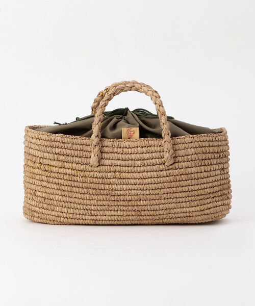 NOLLEY’S(ノーリーズ)の「【Le voyage en panie/ ルヴォヤージュエンバニエ】◇【WEB限定】編みハンドルフラットかご(かごバッグ・レディース・ベージュ/ベージュ系その他3/ブラウン・FREE)」の6枚目の写真