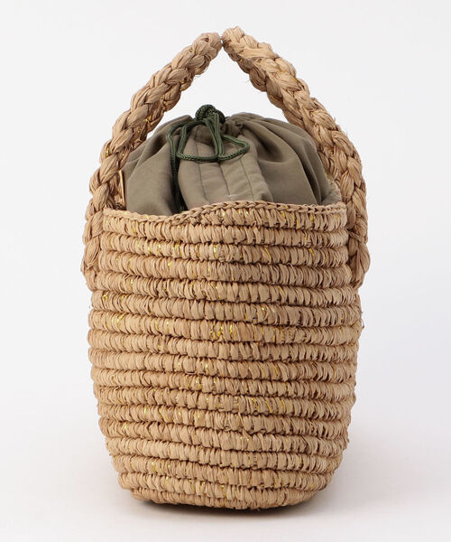 NOLLEY’S(ノーリーズ)の「【Le voyage en panie/ ルヴォヤージュエンバニエ】◇【WEB限定】編みハンドルフラットかご(かごバッグ・レディース・ベージュ/ベージュ系その他3/ブラウン・FREE)」の9枚目の写真