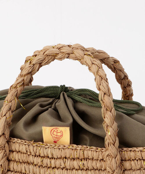 NOLLEY’S(ノーリーズ)の「【Le voyage en panie/ ルヴォヤージュエンバニエ】◇【WEB限定】編みハンドルフラットかご(かごバッグ・レディース・ベージュ/ベージュ系その他3/ブラウン・FREE)」の8枚目の写真