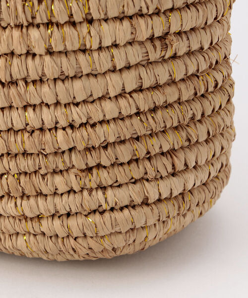 NOLLEY’S(ノーリーズ)の「【Le voyage en panie/ ルヴォヤージュエンバニエ】◇【WEB限定】編みハンドルフラットかご(かごバッグ・レディース・ベージュ/ベージュ系その他3/ブラウン・FREE)」の7枚目の写真