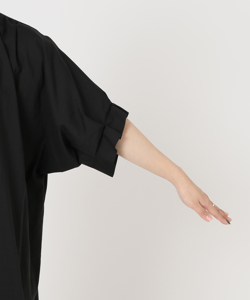 美品ジャーナルスタンダードレサージュ☆ドット タックスリーブワンピース F 黒 journal standard L'essage（ジャーナルスタンダードレサージュ）の