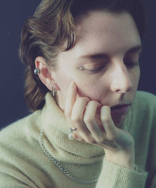 and cloud（アンドクラウド）の「Pearl Swing Ring（リング・レディース・ブラック/シルバー/イエローゴールド・#13/#9/#11/#15）」の13枚目の写真