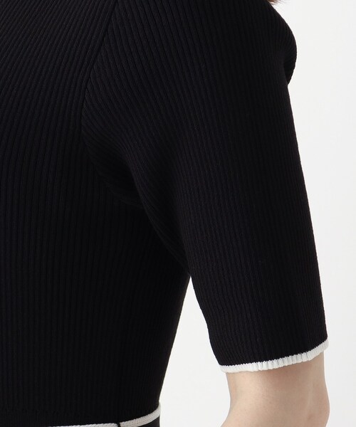 index(インデックス)の「◆バイカラープリーツニットワンピース【WEB限定サイズ】(ワンピース・レディース・ベージュ系その他7/グリーン系その他5/ブラック系4・40/38/42/36)」の13枚目の写真