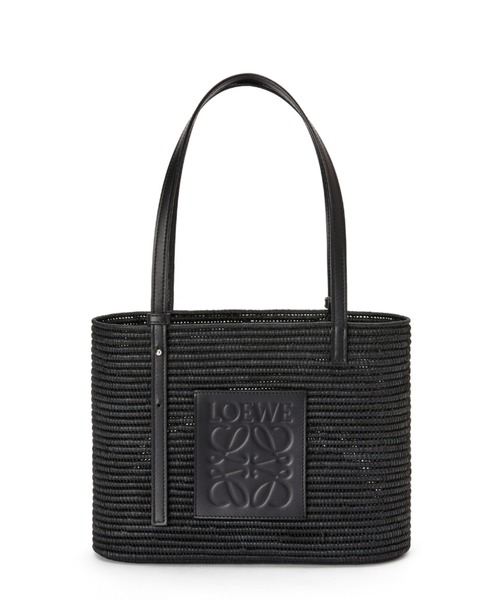 LOEWE（ロエベ）の「スクエア バスケットバッグ スモール (ラフィア