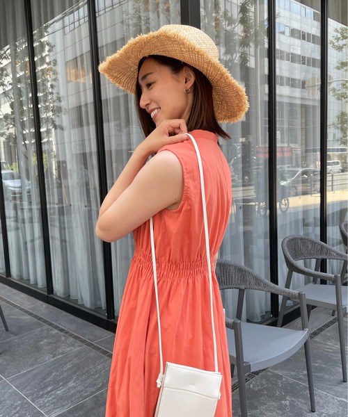 StyleSea（スタイルシー）の「コットンブロードシャーリングワンピース（ワンピース・レディース・ホワイト/ブラック/オレンジ/ブルー・MEDIUM）」の19枚目の写真