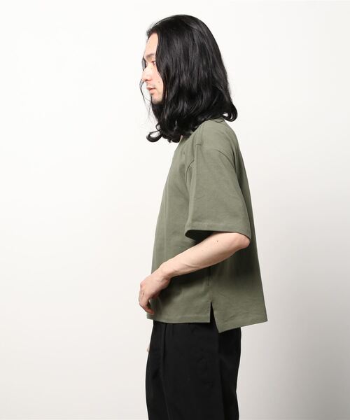 TRUSS（トラス）の「TRUSS/CROSS&STITCH / オープンエンド マックスウェイト ウィメンズオーバーTシャツ / OE1301-2（Tシャツ/カットソー・レディース・ベージュ/カーキ/グレー/ブラック/ホワイト・MEDIUM）」の6枚目の写真