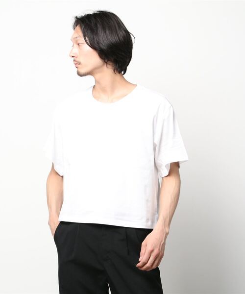 TRUSS（トラス）の「TRUSS/CROSS&STITCH / オープンエンド マックスウェイト ウィメンズオーバーTシャツ / OE1301-2（Tシャツ/カットソー・レディース・ベージュ/カーキ/グレー/ブラック/ホワイト・MEDIUM）」の12枚目の写真