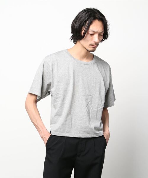 TRUSS（トラス）の「TRUSS/CROSS&STITCH / オープンエンド マックスウェイト ウィメンズオーバーTシャツ / OE1301-2（Tシャツ/カットソー・レディース・ベージュ/カーキ/グレー/ブラック/ホワイト・MEDIUM）」の13枚目の写真