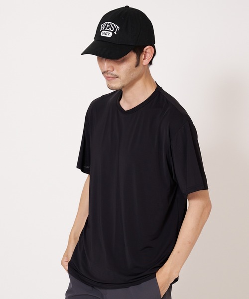 OUTDOOR PRODUCTS(アウトドアプロダクツ)の「超接触冷感 ジャガードメッシュクルーネック半袖Tシャツ(Tシャツ/カットソー・メンズ・ネイビー/ブラック/ホワイト/ライトグレー・MEDIUM/X-LARGE/SMALL/LARGE)」の11枚目の写真