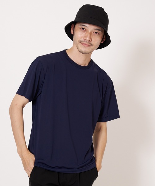 OUTDOOR PRODUCTS(アウトドアプロダクツ)の「超接触冷感 ジャガードメッシュクルーネック半袖Tシャツ(Tシャツ/カットソー・メンズ・ネイビー/ブラック/ホワイト/ライトグレー・MEDIUM/X-LARGE/SMALL/LARGE)」の19枚目の写真