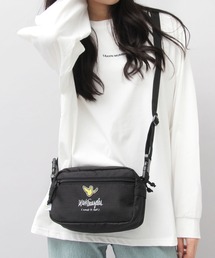 A.M.S. | 600D リップストップ ポリエステル 横型 ミニショルダーバッグ / スクエア(ショルダーバッグ)