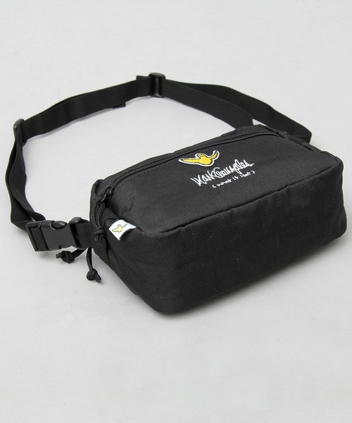 A.M.S.（エーエムエス）の「600D リップストップ ポリエステル 横型 ミニショルダーバッグ / スクエア（ショルダーバッグ・メンズ・ブラック・FREE）」の5枚目の写真