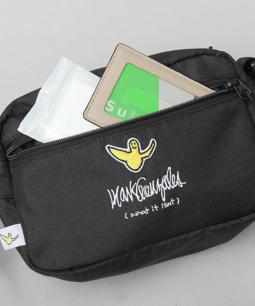 A.M.S.（エーエムエス）の「600D リップストップ ポリエステル 横型 ミニショルダーバッグ / スクエア（ショルダーバッグ・メンズ・ブラック・FREE）」の18枚目の写真