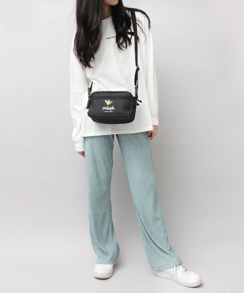 A.M.S.（エーエムエス）の「600D リップストップ ポリエステル 横型 ミニショルダーバッグ / スクエア（ショルダーバッグ・メンズ・ブラック・FREE）」の22枚目の写真