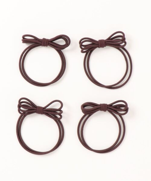 COLONY 2139（コロニートゥーワンスリーナイン）の「リボンヘアゴム4本SET（ヘアゴム・レディース・ブラック/ブラウン/その他・FREE）」の6枚目の写真