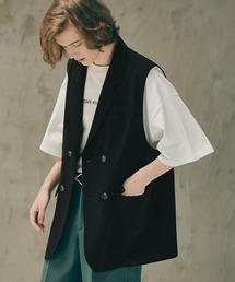 WONDER WONDER | ダブルテーラードベスト(ベスト)