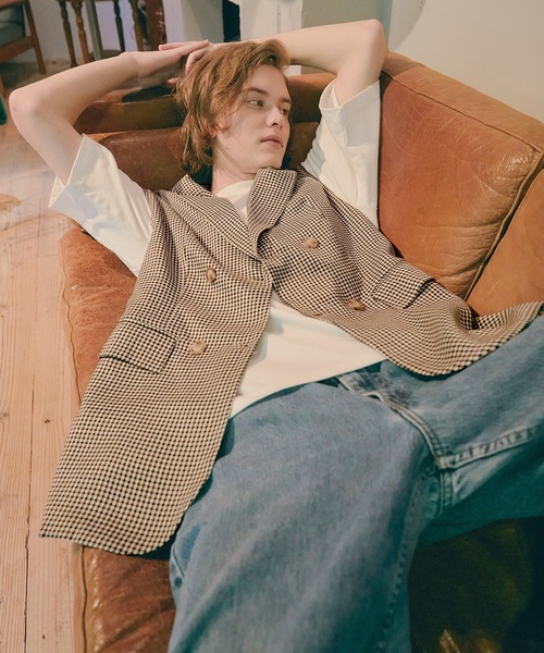 WONDER WONDER（ワンダーワンダー）の「ダブルテーラードベスト（ベスト・メンズ・ブラック/ブラウン系その他・M/L）」の19枚目の写真