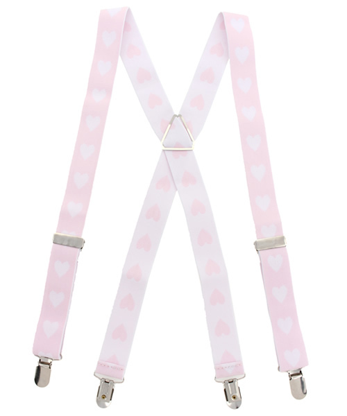 WEGO(ウィゴー)の「WEGO/ハートサスペンダー(サスペンダー・レディース・ブラック/パープル/ピンク・FREE)」の3枚目の写真