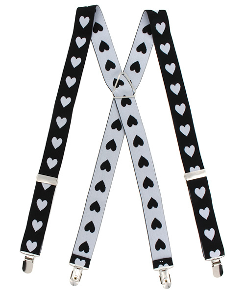 WEGO(ウィゴー)の「WEGO/ハートサスペンダー(サスペンダー・レディース・ブラック/パープル/ピンク・FREE)」の2枚目の写真