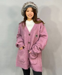ROXY/ロキシー ビッグシルエット/オーバーサイズ/無地/ゼブラ柄カーディガン RSR224606T