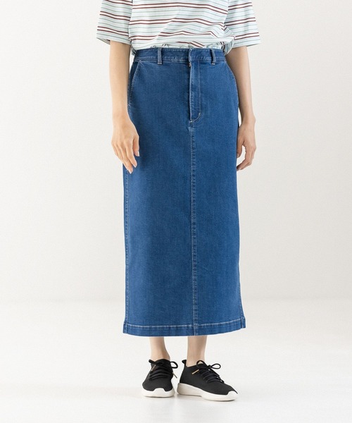 LEPSIM(レプシィム)の「ストレッチデニムナロースカート 288386(スカート・レディース・インディゴブルー・SMALL/MEDIUM/LARGE)」の1枚目の写真