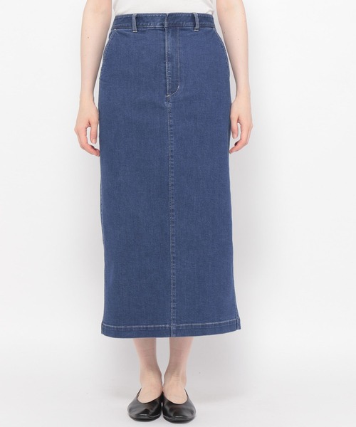 LEPSIM(レプシィム)の「ストレッチデニムナロースカート 288386(スカート・レディース・インディゴブルー・SMALL/MEDIUM/LARGE)」の2枚目の写真